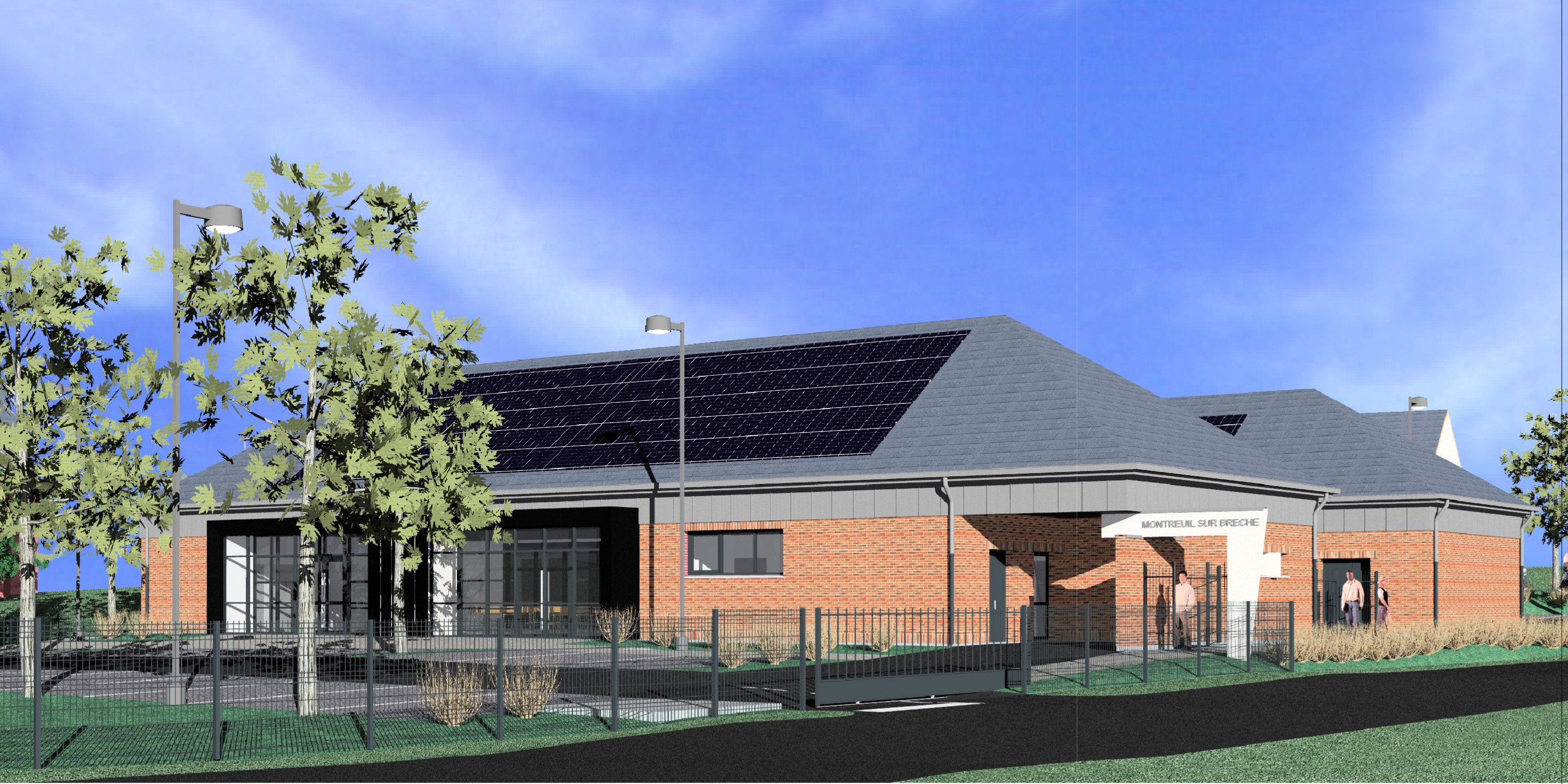 Mise en œuvre d’une double menuiserie sur l’ouverture principale de la façade orientée vers la vallée de la Brèche. Mise en œuvre d’une double menuiserie sur l’ouverture principale de la façade orientée vers la vallée de la Brèche.